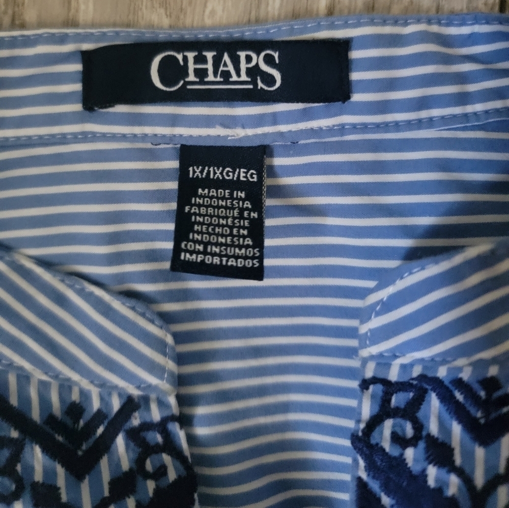 Chaps Embroidered Shirt - Picture 3 of 4